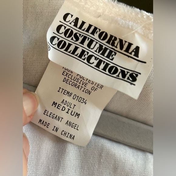 Costume halloween Angel woman size medium California collections white/silver - Picture 5 of 5